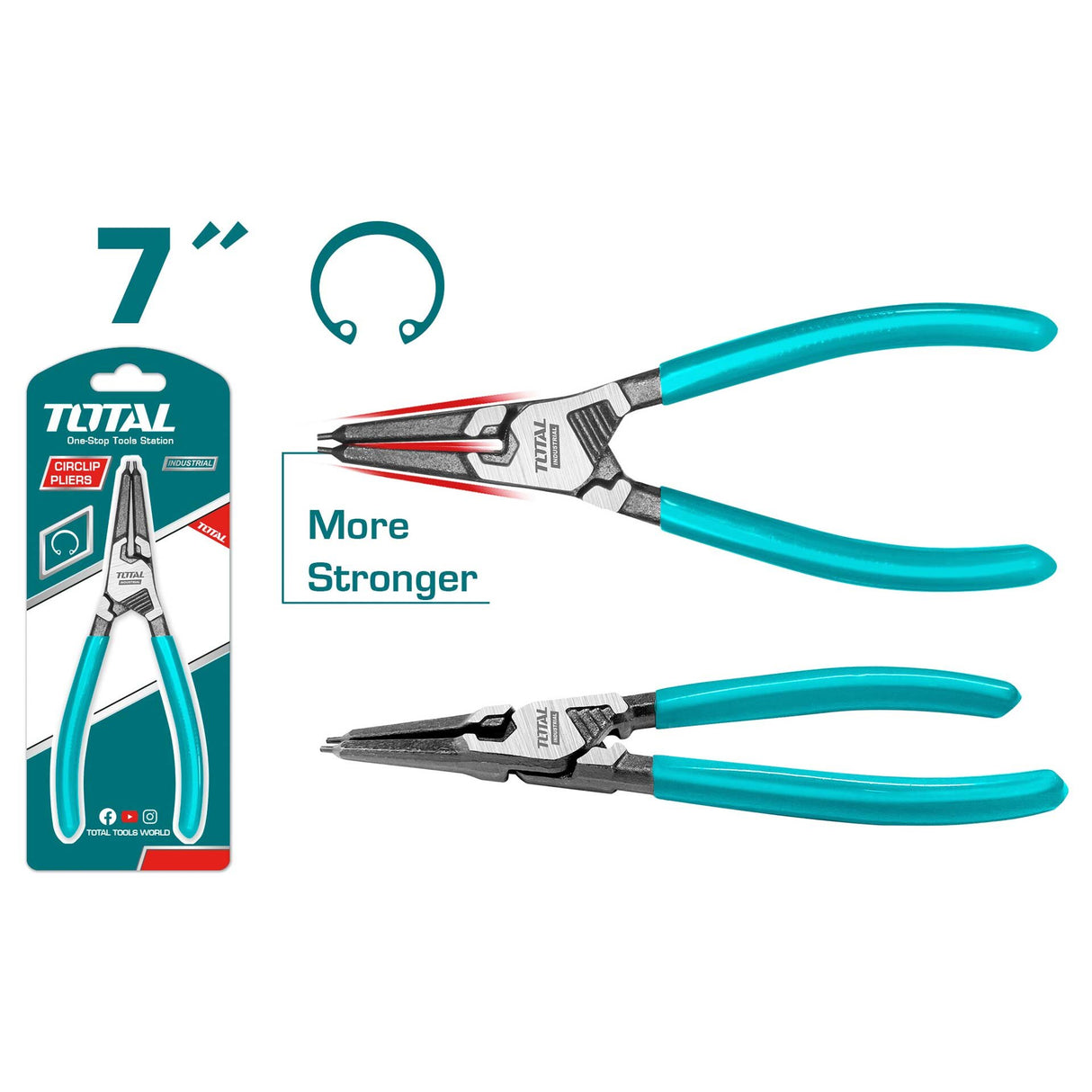 Cleste pentru pentru sigurante interne cap drept TOTAL - 7/180mm, 1, atomico.ro