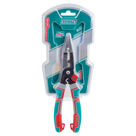 Clesti auto - mecanica, Cleste varf ascutit multifunctional TOTAL 6-in-1, 8"/200 mm, Cr-V, maner TPR, 2, atomico.ro