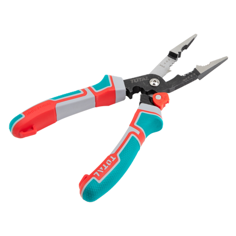 Clesti auto - mecanica, Cleste varf ascutit multifunctional TOTAL 6-in-1, 8"/200 mm, Cr-V, maner TPR, 3, atomico.ro