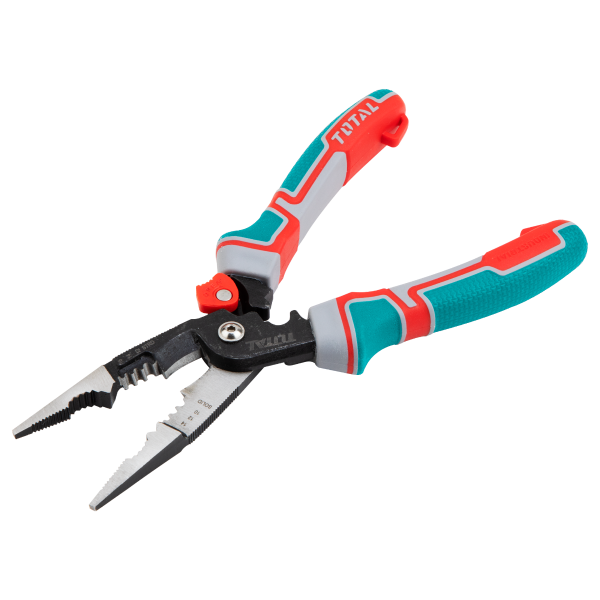 Cleste varf ascutit multifunctional TOTAL 6-in-1, 8"/200 mm, Cr-V, maner TPR, 4, atomico.ro