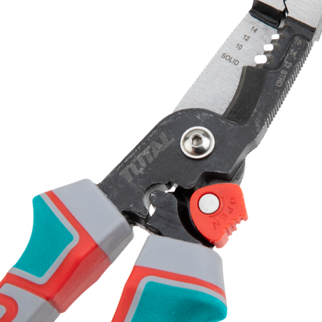 Clesti auto - mecanica, Cleste varf ascutit multifunctional TOTAL 6-in-1, 8"/200 mm, Cr-V, maner TPR, 5, atomico.ro