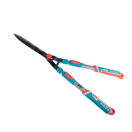 Foarfeci pentru gradina, Foarfeca telescopica gard viu TOTAL 710–860 mm, lame SK5, teflon, reglabila, 1, atomico.ro