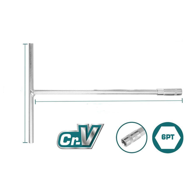 TOTAL - CHEIE TUBULARA CU MANER IN T - 13MM, 200X310MM INDUSTRIAL