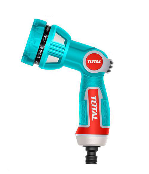 Pistol de stropit TOTAL 9 functii, metal, adaptor 3/4", reglaj debit, 1, atomico.ro