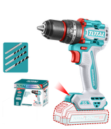 Masina de gaurit cu percutie TOTAL, 20V, 55 Nm motor fara perii (nu include acumulator)