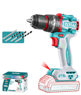 Masina de gaurit cu percutie TOTAL 20V, 66 Nm, motor fara perii (nu include acumulator si incarcator))