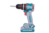 Masina de gaurit cu percutie Total - 20V-2AH -motor fara perii - include doi acumulatori si un incarcator