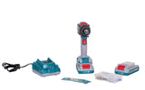 Masina de gaurit cu percutie Total - 20V-2AH -motor fara perii - include doi acumulatori si un incarcator
