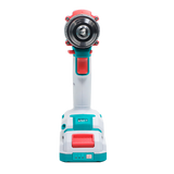 Masina de gaurit cu percutie TOTAL 20V, Brushless, 76 Nm, mandrina metalica 13 mm, 2 acumulatori 4.0Ah, incarcator