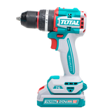 Masina de gaurit cu percutie TOTAL 20V, Brushless, 76 Nm, mandrina metalica 13 mm, 2 acumulatori 4.0Ah, incarcator