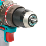 Masina de gaurit cu percutie TOTAL 42V, brushless, 69 Nm, mandrina metalica 13 mm, cu 47 accesorii, 2 acumulatori 2.0Ah si incarcator
