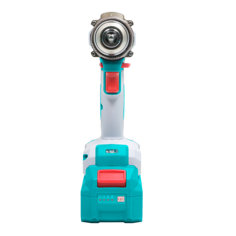 Scule TOTAL, Masina de gaurit cu percutie TOTAL 42V, brushless, 69 Nm, mandrina metalica 13 mm, cu 47 accesorii, 2 acumulatori 2.0Ah si incarcator, 6, atomico.ro