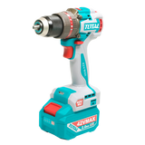 Masina de gaurit cu percutie TOTAL 42V, brushless, 69 Nm, mandrina metalica 13 mm, cu 47 accesorii, 2 acumulatori 2.0Ah si incarcator