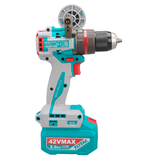 Masina de gaurit cu impact TOTAL 42V, 99 Nm, mandrina metalica 13 mm (INCLUDE 2 ACUMULATORI, 1 INCARCATOR)