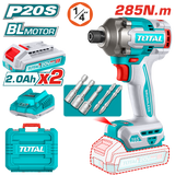 Masina de insurubat cu impact, 20V-2.0Ah, Li-Ion (include 2 acumulatori, 1 incarcator)