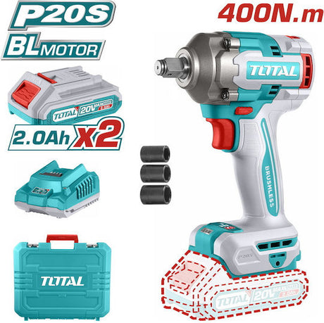 Masini de Gaurit/ Insurubat - Bormasini, Masina de insurubat cu impact TOTAL cu acumulator 20V-2.0AH LI-ION include 2 acumulatori si 1 incarcator, atomico.ro