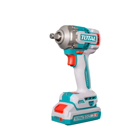 Scule TOTAL, Masina de insurubat cu impact TOTAL 20V Li-Ion, 1/2", motor fara perii, 405 Nm (INCLUDE 2 ACUMULATORI,1 INCARCATOR), 1, atomico.ro