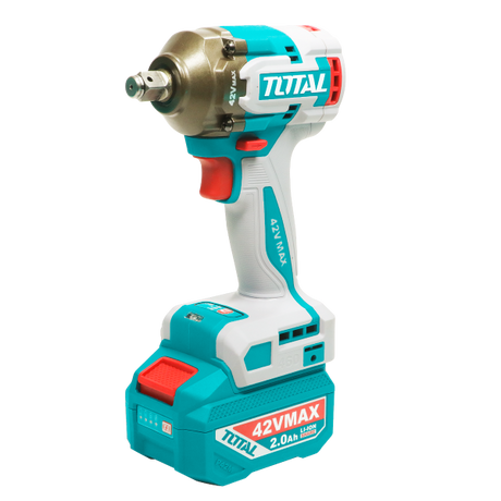 Scule TOTAL, Masina de insurubat cu impact TOTAL 42V, 1/2”, 460 Nm, brushless, cu 2 acumulatori 2.0Ah si incarcator, 5, atomico.ro