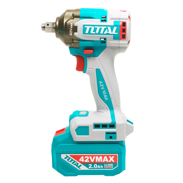 Masina de insurubat cu impact TOTAL 42V, 1/2”, 460 Nm, brushless, cu 2 acumulatori 2.0Ah si incarcator, 3, atomico.ro