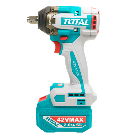 Pistoale de impact, Masina de insurubat cu impact TOTAL 42V, 1/2", 600 Nm (INCLUDE 2 ACUMULATORI, 1 INCARCATOR), 3, atomico.ro