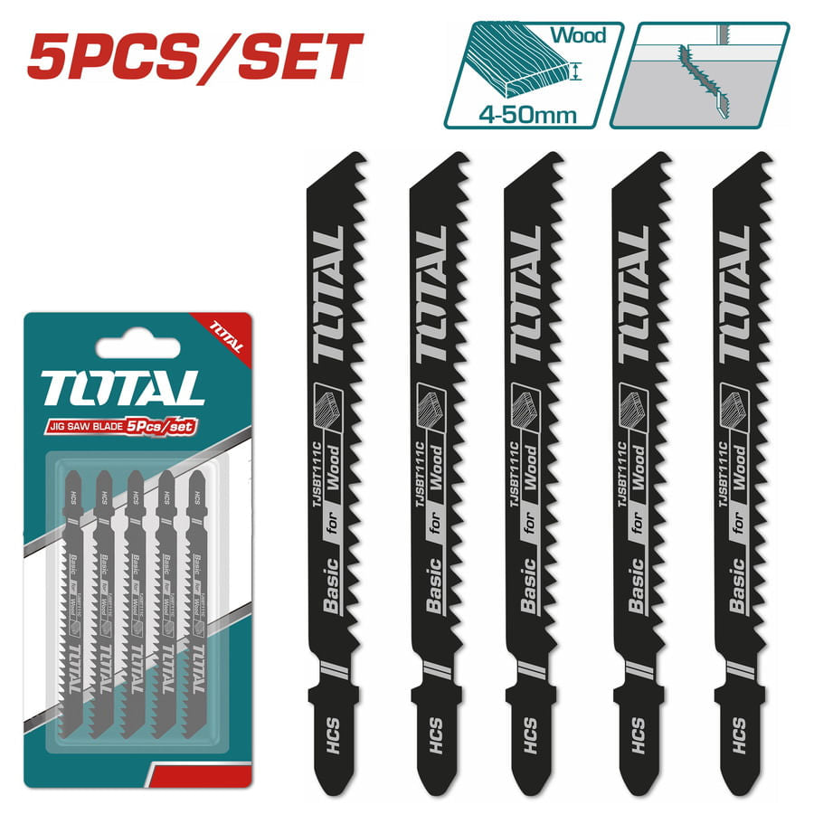 Set 5 buc lame fierastrau pendular Total pentru lemn, 74mm 8TPI, 1, atomico.ro