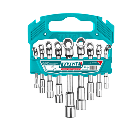 Scule si unelte de mana, Set 9 chei tubulare tip L TOTAL, Cr-V, 7–19 mm, 1, atomico.ro