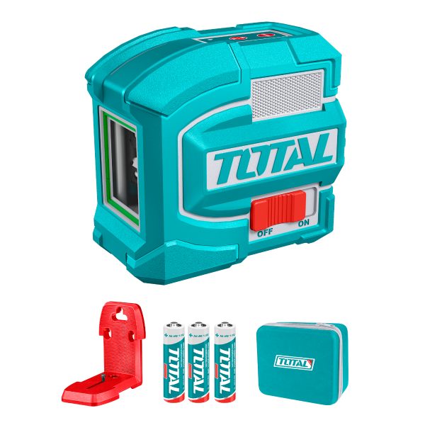 Nivela laser TOTAL verde 35 m, autonivelare, linii orizontale si verticale, suport magnetic, 1, atomico.ro