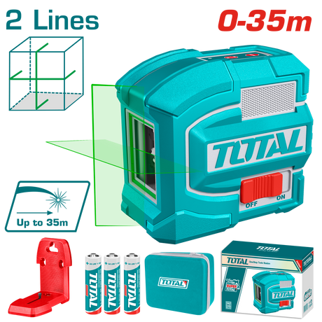 Atomico, Nivela laser TOTAL verde 35 m, autonivelare, linii orizontale si verticale, suport magnetic, 2, atomico.ro