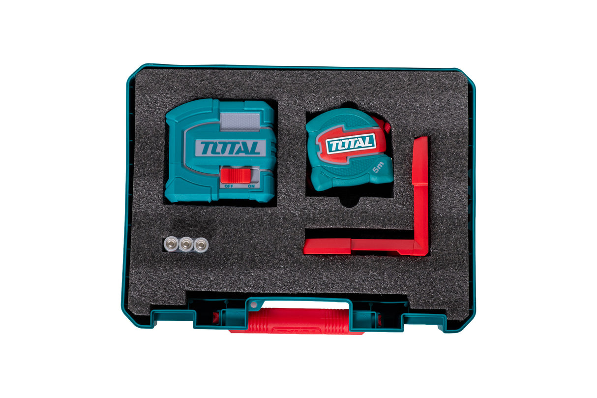 Kit TOTAL Nivela laser verde 35 m cu Ruleta 5 m, 7, atomico.ro