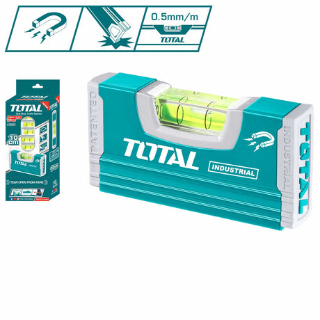 https://www.atomico.ro/scule-si-unelte-de-mana/scule-constructii/nivele, Nivela magnetica cu bula TOTAL - 10cm - precizie 0.5mm, atomico.ro