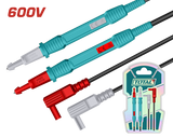 Cabluri pentru multimetru TOTAL – 100 cm, CAT III 600V