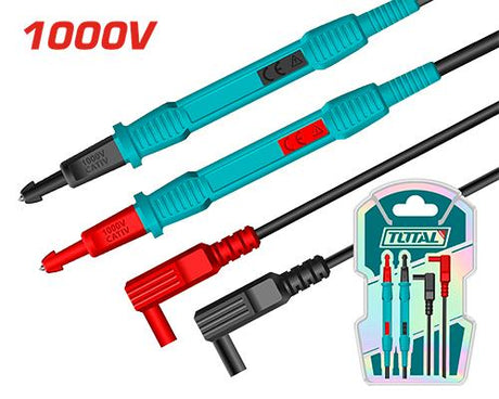 Scule electricieni, Cabluri multimetr TOTAL CAT III 1000V, 1 m, sonde 150 mm, mufe banana, 2, atomico.ro