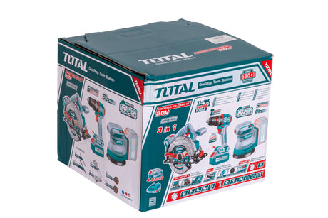 Scule electrice, Kit Combo TOTAL 20V – Fierastrau circular, Slefuitor , Masina de gaurit cu percutie + 2 acumulatori 4.0Ah si incarcator, 2, atomico.ro