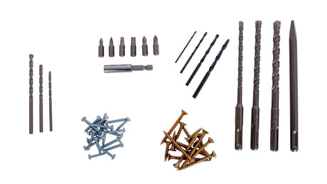 Unelte sezoniere, Kit Combo TOTAL 20V – Bormasina cu percutie, Masina de insurubat cu impact, Polizor unghiular, Ciocan rotopercutor, Fierastrau circular, Suflanta, Slefuitor, Pistol cu aer cald, Lampa de lucru pe acumulator - include 2 baterii, incarcator si accesorii, 20, atomico.ro