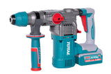 Kit Combo TOTAL 20V – Ciocan Rotopercutor, Masina de Gaurit cu Impact, Masina de Insurubat + 2 Baterii 5.0Ah si Incarcator