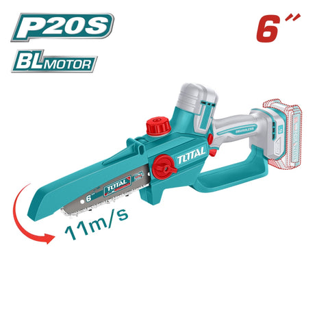 Foarfeci de tuns gard viu, Kit gradinarit TOTAL 20V – Foarfeca electrica de crengi + Mini drujba (include 2 acumulatori si 1 incarcator), 3, atomico.ro