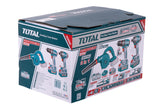Kit combo TOTAL 20V cu Masina de gaurit cu percutie, Masina de insurubat cu impact si Suflanta
