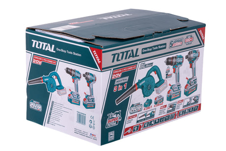 Pistoale de impact, Kit combo TOTAL 20V cu Masina de gaurit cu percutie, Masina de insurubat cu impact si Suflanta, 2, atomico.ro
