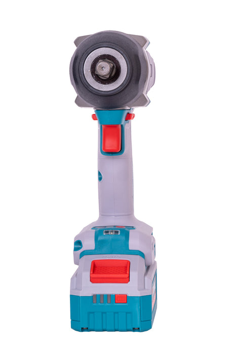 Scule electrice, Kit combo TOTAL 20V, masina de insurubat cu impact Brushless 1000 Nm si suflanta cu aer cald, 2 acumulatori 5.0Ah, incarcator, 8, atomico.ro