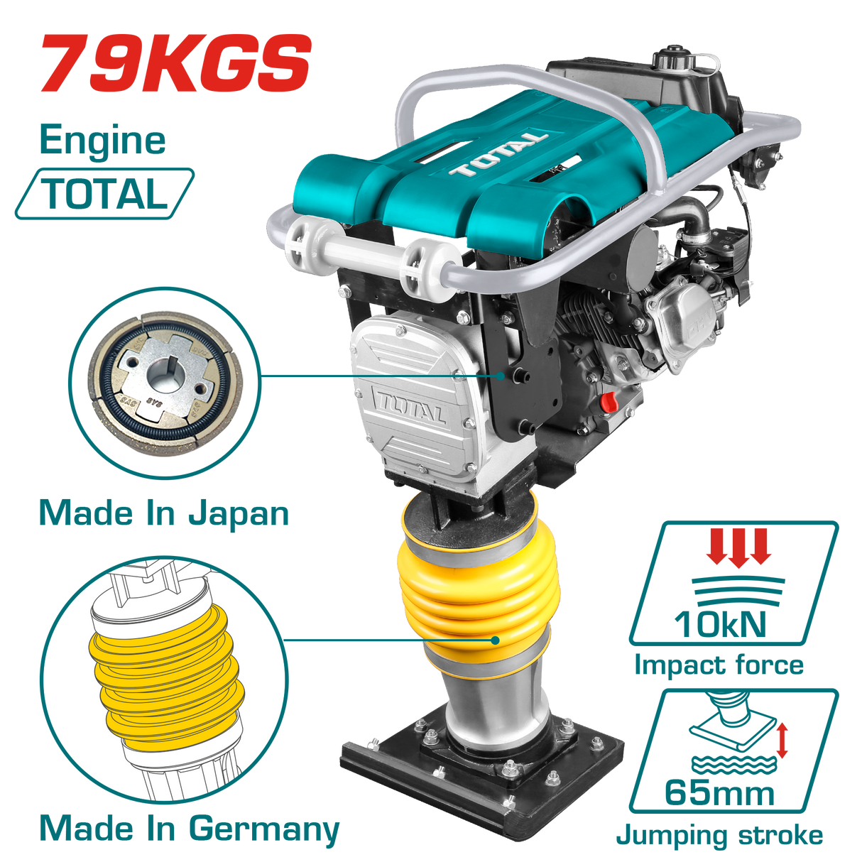 Mai compactor TOTAL - 6.5CP, 79kg, 2, atomico.ro