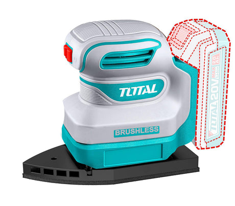 Scule electrice, Masina de slefuit cu talpa delta pentru colturi TOTAL 20V, 1, atomico.ro