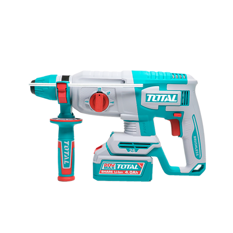 Ciocan Rotopercutor, Ciocan Rotopercutor TOTAL 20V, 2.5J, Brushless, SDS Plus – Inclus 2 Acumulatori 4.0Ah + Incarcator, 3, atomico.ro