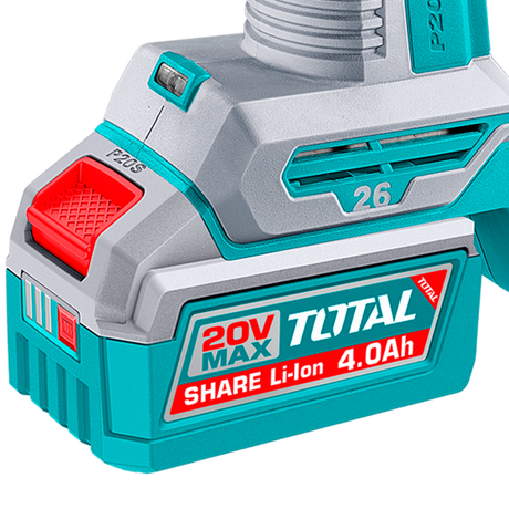 Ciocan Rotopercutor, Ciocan rotopercutor TOTAL 20V brushless, 2.5J, SDS Plus, cu 2 acumulatori, incarcator si accesorii, 7, atomico.ro