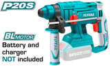 TOTAL - CIOCAN ROTOPERCUTOR - 2J - LI-ION - 20V - MOTOR FARA PERIIINDUSTRIAL