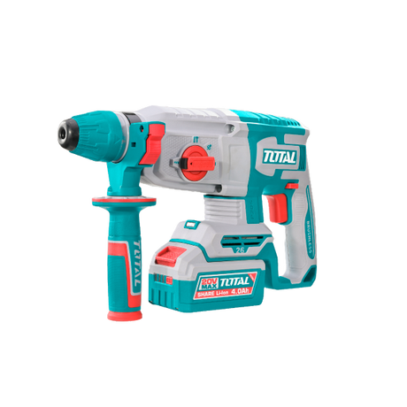 Toate produsele, Ciocan rotopercutor pe acumulator Total, 20V, 2.5J, 5000bpm, 1100rpm, include 2 acumulatori 4 Ah si incarcator, 2, atomico.ro