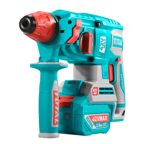 Scule electrice, Ciocan rotopercutor TOTAL 42V, SDS Plus, 26 mm, 2.5 J, brushless (INCLUDE 2 ACUMULATORI, 1 INCARCATOR), 3, atomico.ro