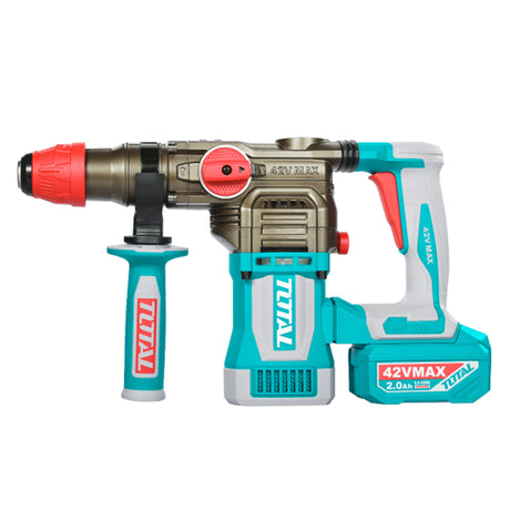 Ciocan Rotopercutor, Ciocan rotopercutor TOTAL 42V, 28 mm, SDS Plus, 4.5 J (INCLUDE 2 ACUMULATORI, 1 INCARCATOR), 1, atomico.ro