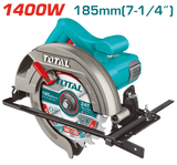Fierastrau Circular TOTAL Industrial 1400W, 185 mm, 4800 rpm