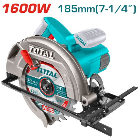 Fierastrau Electric, Fierastrau circular TOTAL 1600 W, 185 mm, 5000 rpm, atomico.ro
