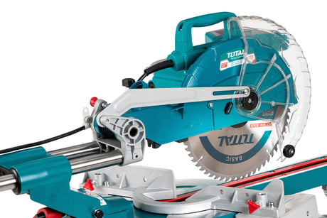 Fierastraie circulare multifunctionale, Fierastrau circular stationar TOTAL cu sanie de glisare, 1800W, 5500RPM, 255mm, 6, atomico.ro